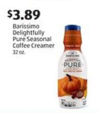 Barissimo Delightfully Pure Seasonal Coffee Creamer