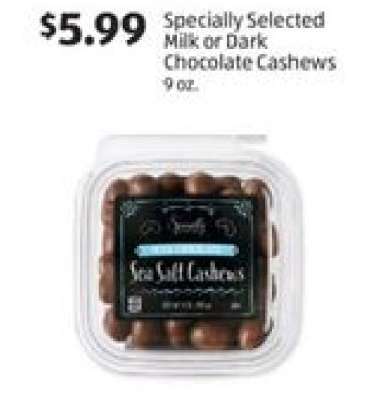Specially Selected Milk or Dark Chocolate Cashews