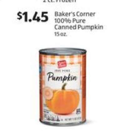 Baker's Corner 100% Pure Canned Pumpkin
