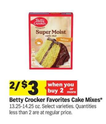 Betty Crocker Favorites Cake Mixes*
