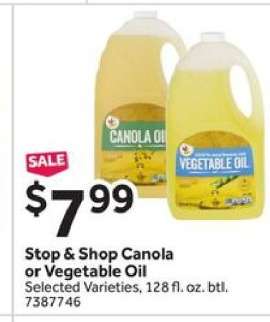 Stop & Shop Canola or Vegetable Oil