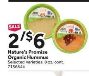 Nature's Promise Organic Hummus