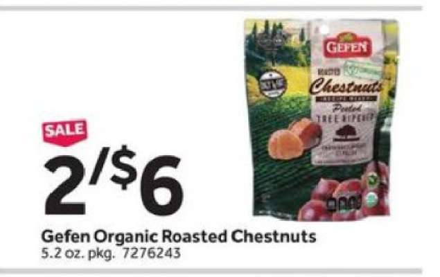 Gefen Organic Roasted Chestnuts