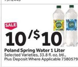 Poland Spring Water 1 Liter