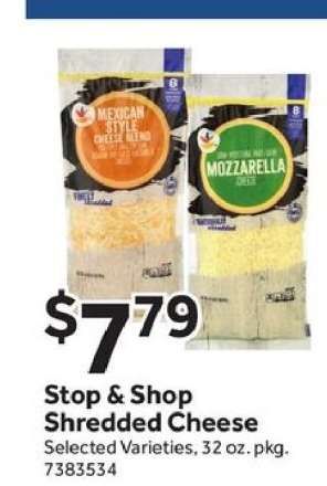 Stop & Shop Shredded Cheese