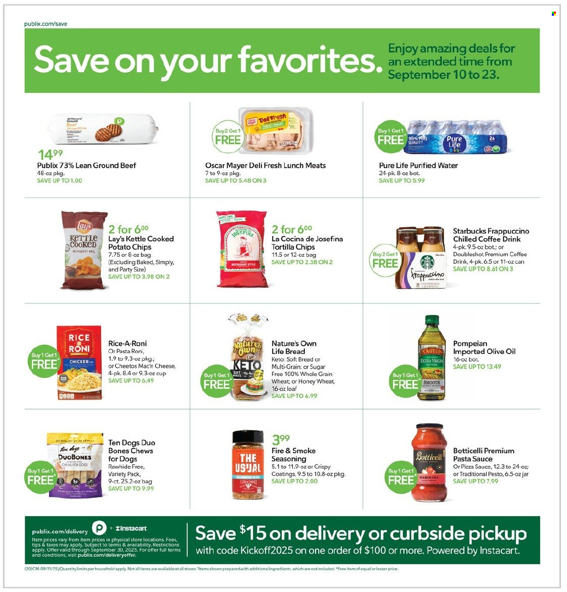 Publix ad - 09/10/2025 - 09/16/2025. Page 20