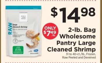 Wholesome Pantry Large Cleaned Shrimp