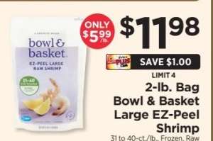 Bowl & Basket Large EZ-Peel Shrimp