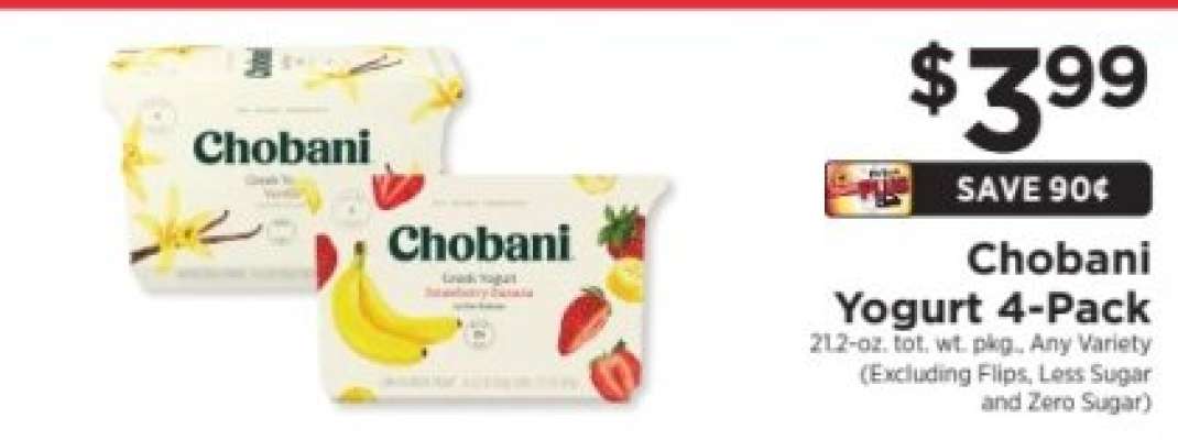 Chobani Yogurt 4-Pack
