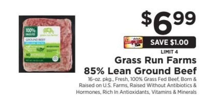 Grass Run Farms 85% Lean Ground Beef