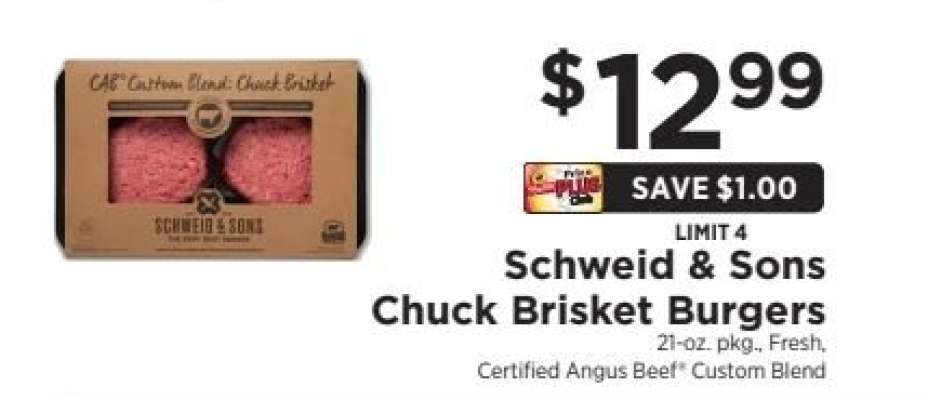 Schweid & Sons Chuck Brisket Burgers