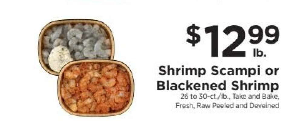Shrimp Scampi or Blackened Shrimp