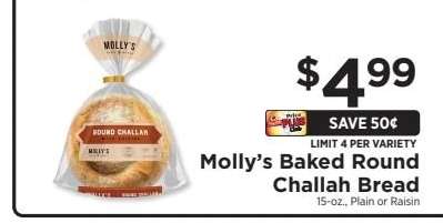 Molly’s Baked Round Challah Bread