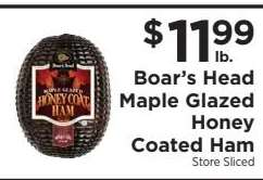 Boar's Head Maple Glazed Honey Coated Ham