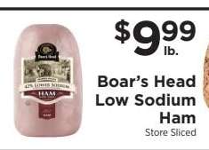 Boar's Head Low Sodium Ham