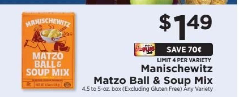 Manischewitz Matzo Ball & Soup Mix