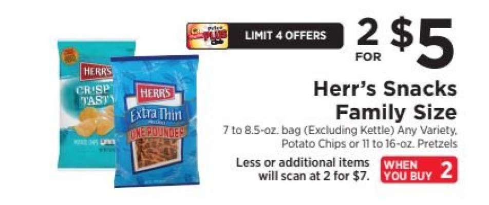 Herr's Snacks Family Size