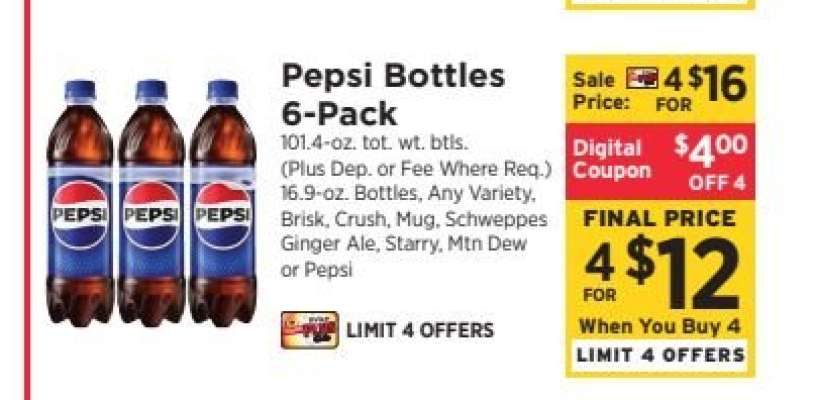 Pepsi Bottles 6-Pack