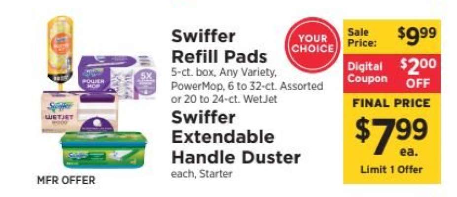 Swiffer Refill Pads / Swiffer Extendable Handle Duster