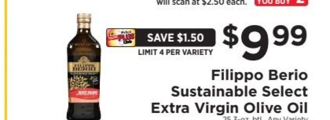 Filippo Berio Sustainable Select Extra Virgin Olive Oil