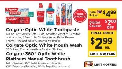 Colgate Optic White Products