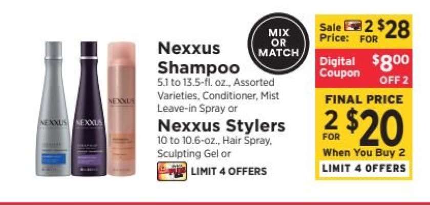 NEXXUS Shampoo or NEXXUS Stylers