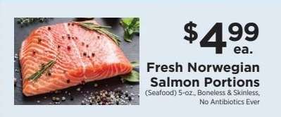 Fresh Norwegian Salmon Portions