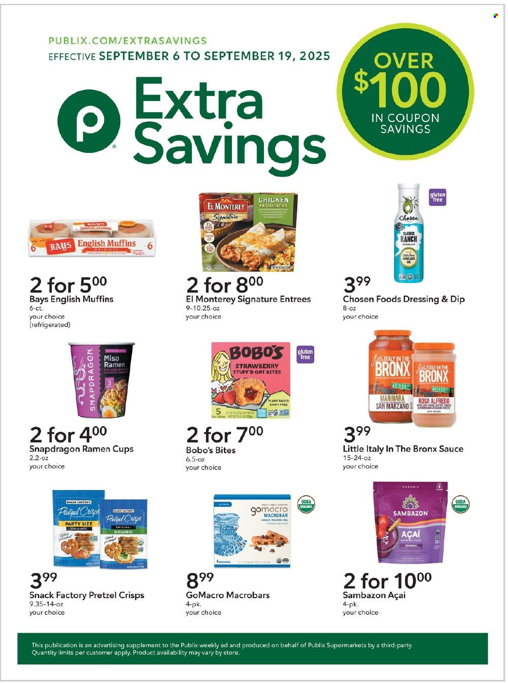 Publix ad - 09/06/2025 - 09/19/2025. Page 1