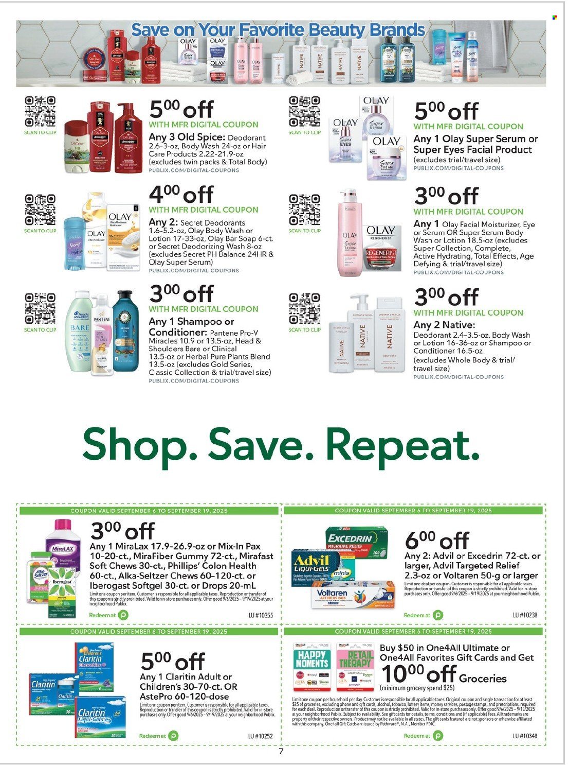 Publix ad - 09/06/2025 - 09/19/2025. Page 7