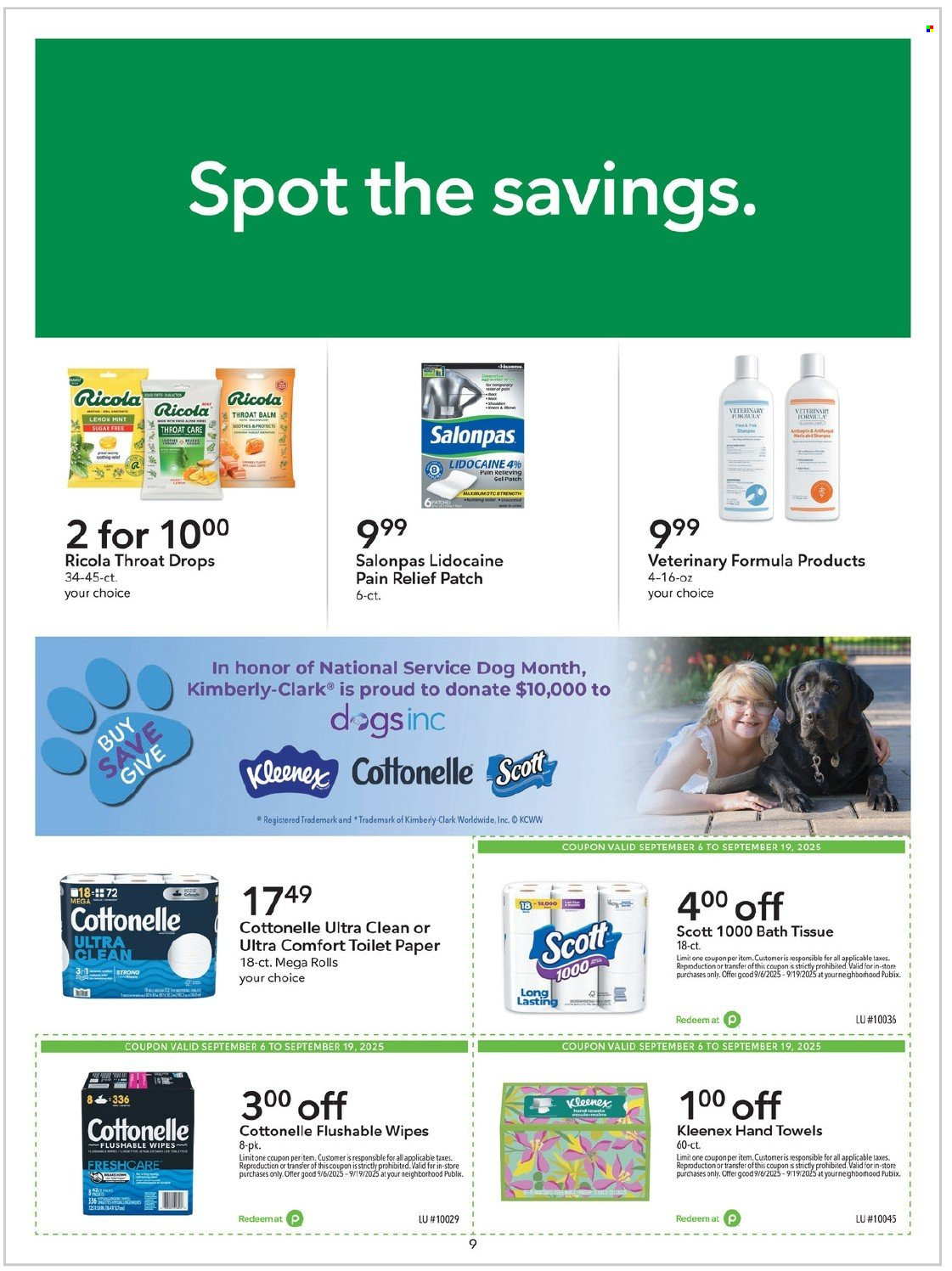 Publix ad - 09/06/2025 - 09/19/2025. Page 9