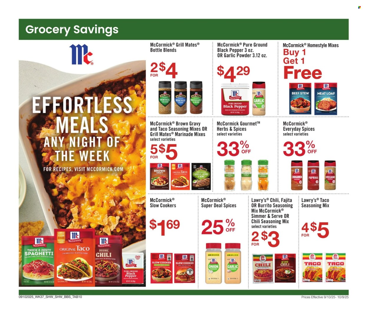 Shaw’s ad - 09/10/2025 - 10/09/2025. Page 10