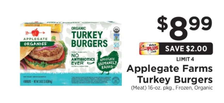Applegate Farms Turkey Burgers