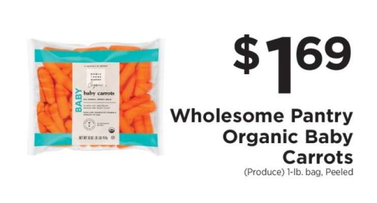 Wholesome Pantry Organic Baby Carrots