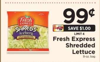Fresh Express shredded lettuce