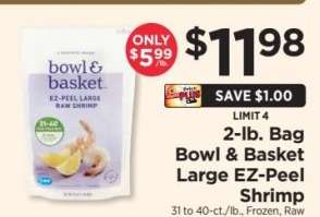 Bowl & Basket Large EZ-Peel Shrimp