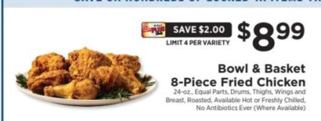 Bowl & Basket 8-Piece Fried Chicken