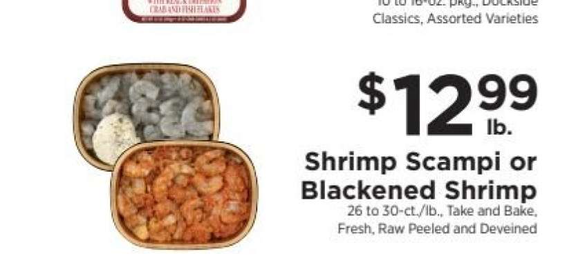 Shrimp Scampi or Blackened Shrimp