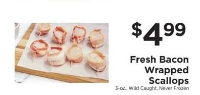 Fresh Bacon Wrapped Scallops