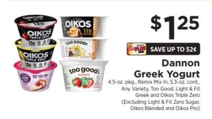 Dannon Greek Yogurt