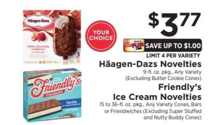 Häagen-Dazs Novelties / Friendly’s Ice Cream Novelties