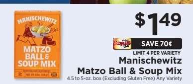 Manischewitz Matzo Ball & Soup Mix