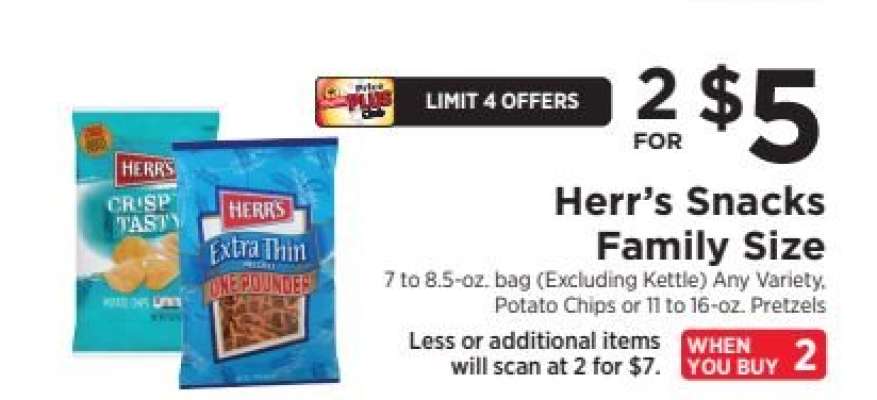 Herr's Snacks Family Size