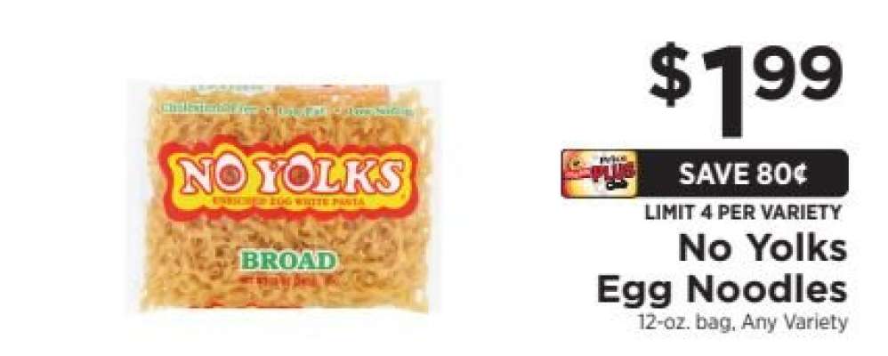 No Yolks Egg Noodles