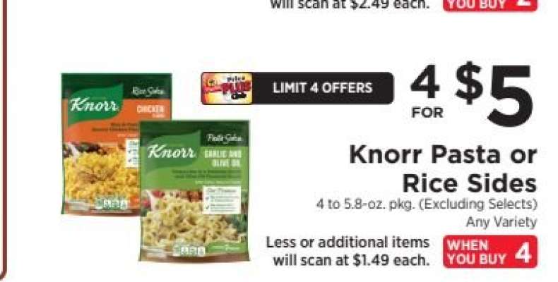 Knorr Pasta or Rice Sides