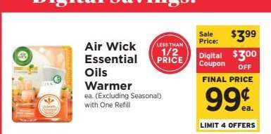 Air Wick Essential Oils Warmer