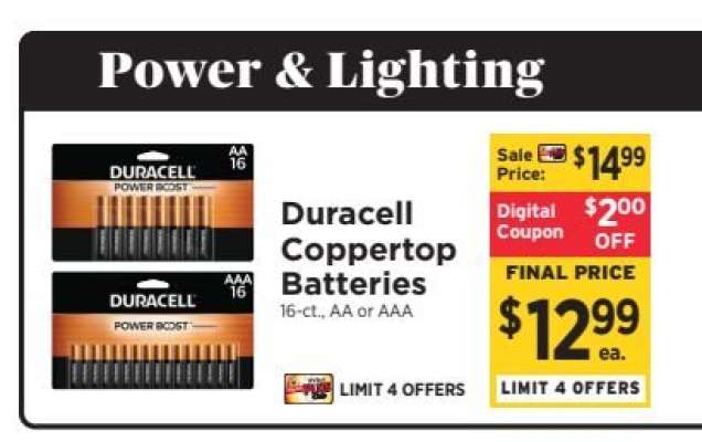 Duracell Coppertop Batteries*