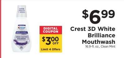 Crest 3D White Brilliance Mouthwash