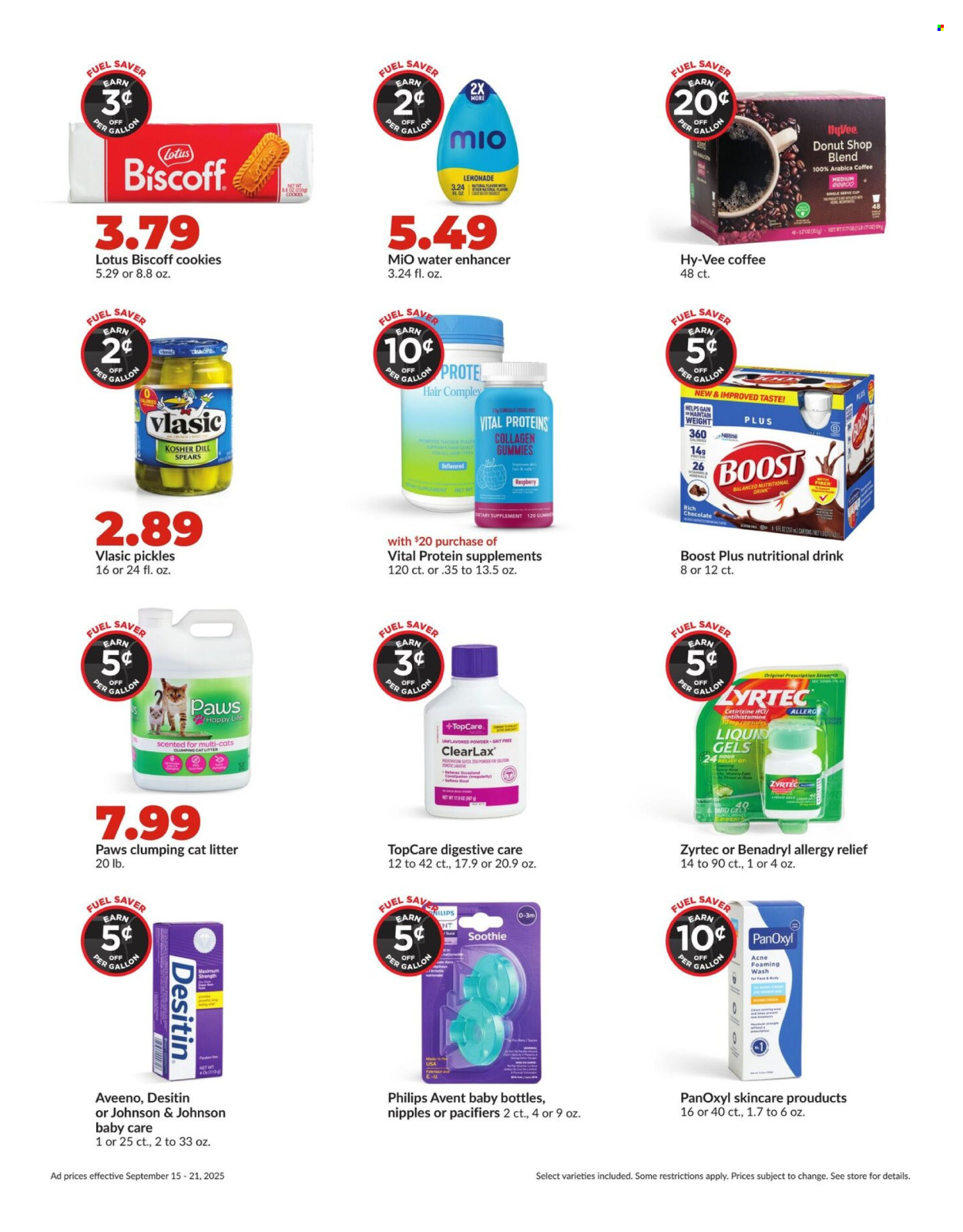 Hy-Vee ad - 09/15/2025 - 09/21/2025. Page 9