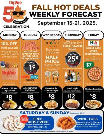 Hy-Vee Flyer - 09/15/2025 - 09/21/2025.