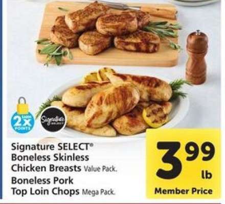 Signature Select Boneless Skinless Chicken Breasts